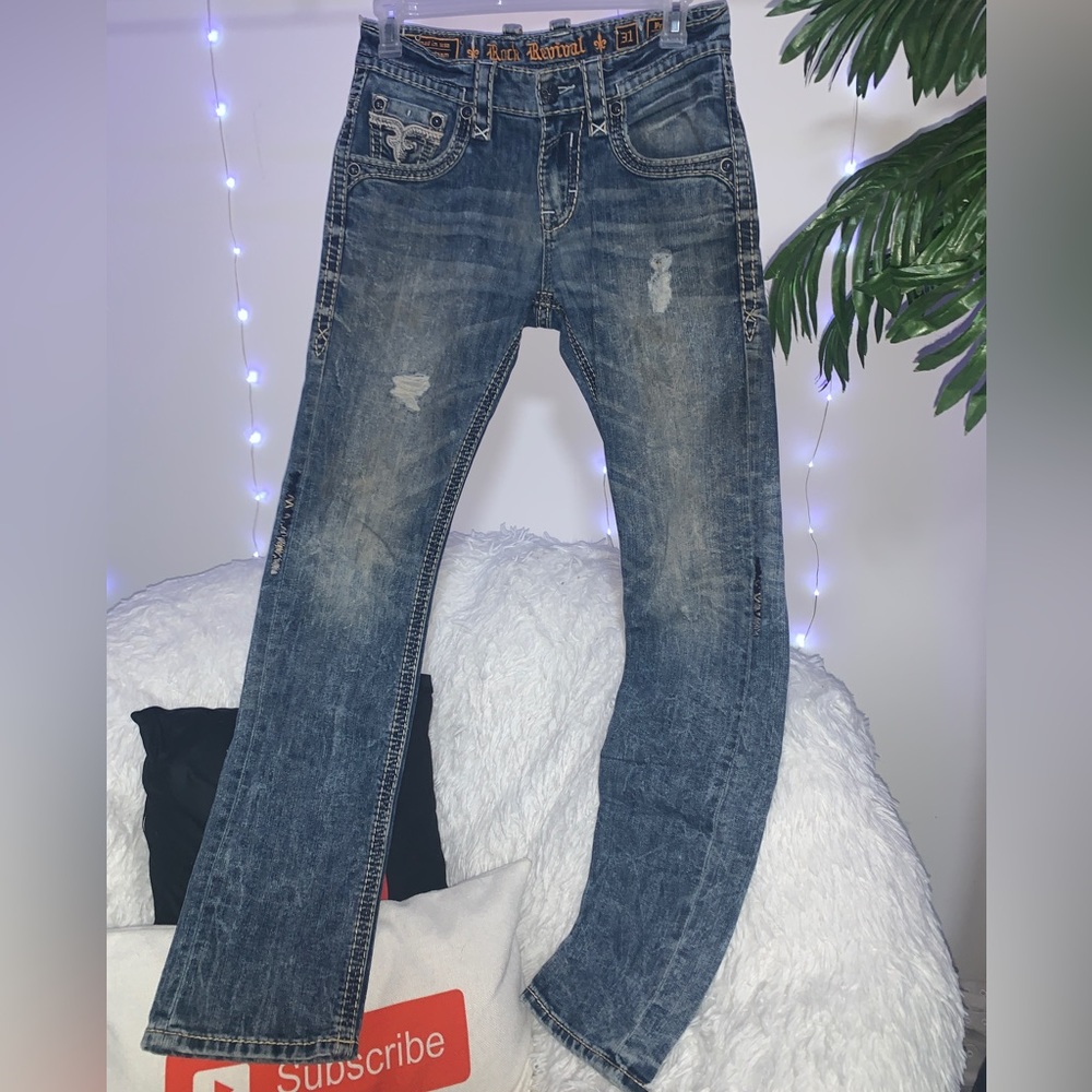 Rock Revival Pruitt Straight Jeans Size 31